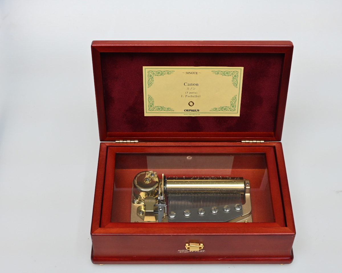新品 オルゴール ORPHEUS カノン(3parts)50弁 ショップ ORPHEUS