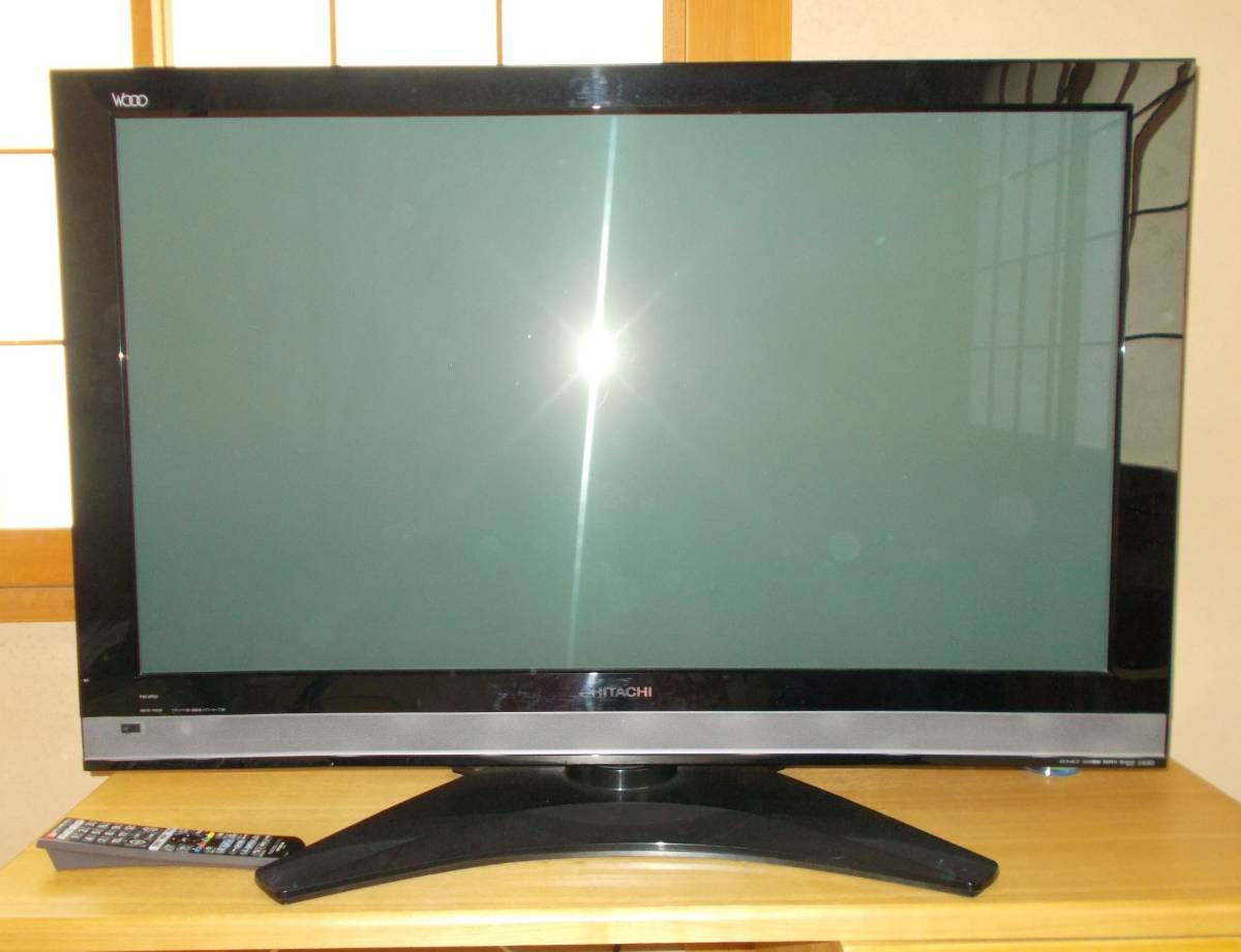 HITACHI 42型テレビ P42-XP05 HDD320GB 動作OK 日立 wooo テレビ P42