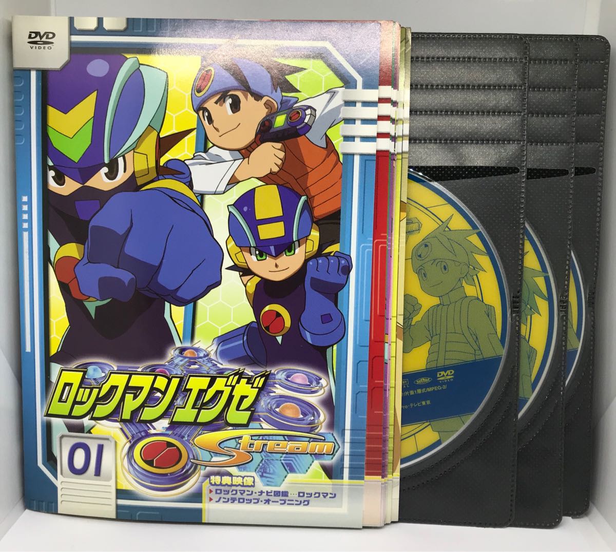 新品ケース交換済み「ロックマンエグゼ ストリーム」全17巻 DVD