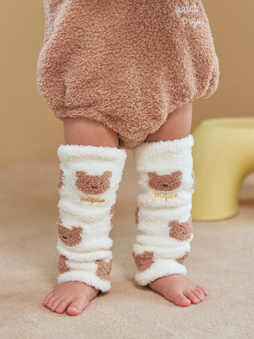 BABY】ベビモコベアジャガードレッグウォーマー(レッグウォーマー