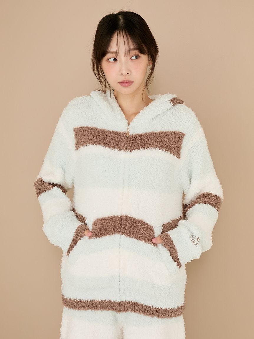 ジェラートランダムボーダーパーカ(パーカ)｜ルームウェア・パジャマ