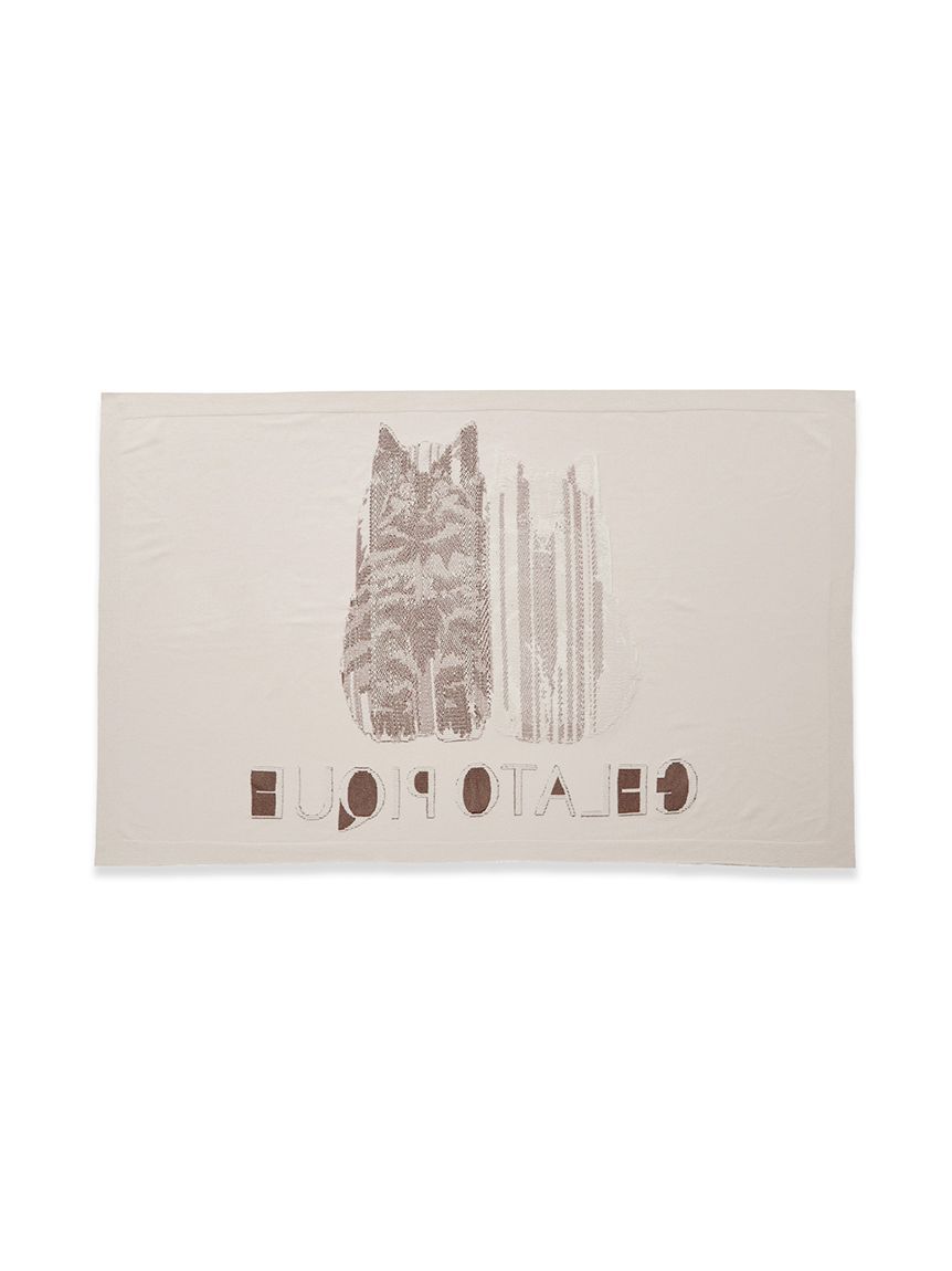 ツインキャットジャガードブランケット(ブランケット)｜ルームウェア