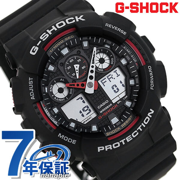 gショック ジーショック G-SHOCK STANDARD ブラック レッド GA-100