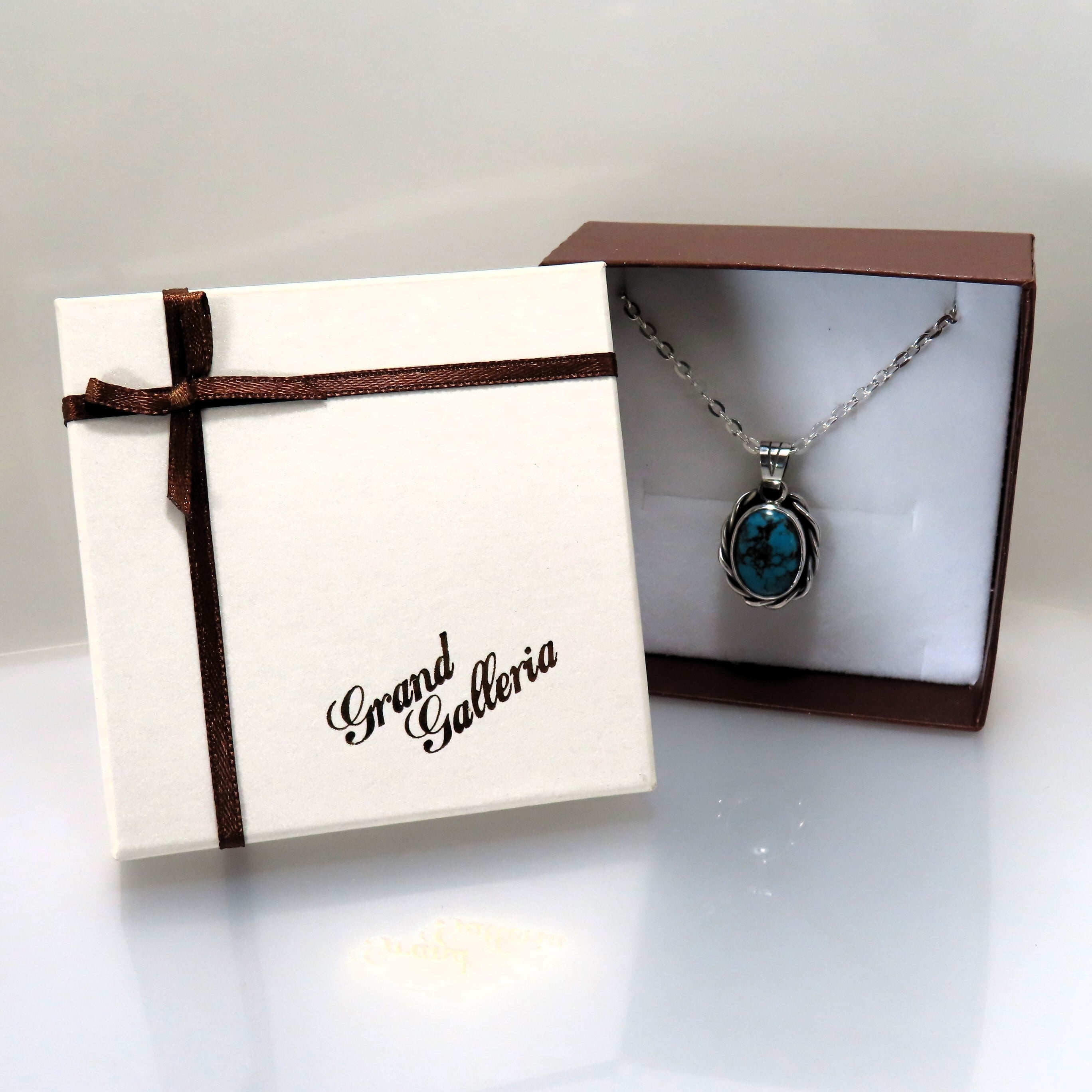 ターコイズネックレス シルバー925 【刻印無料】 ターコイズ トルコ石