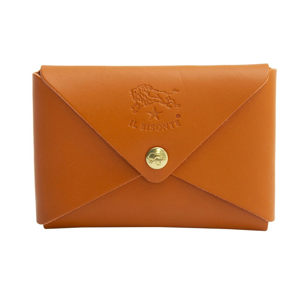 イルビゾンテ IL BISONTE 名刺入れ SCC031 OR102 CLASSIC CARD CASE