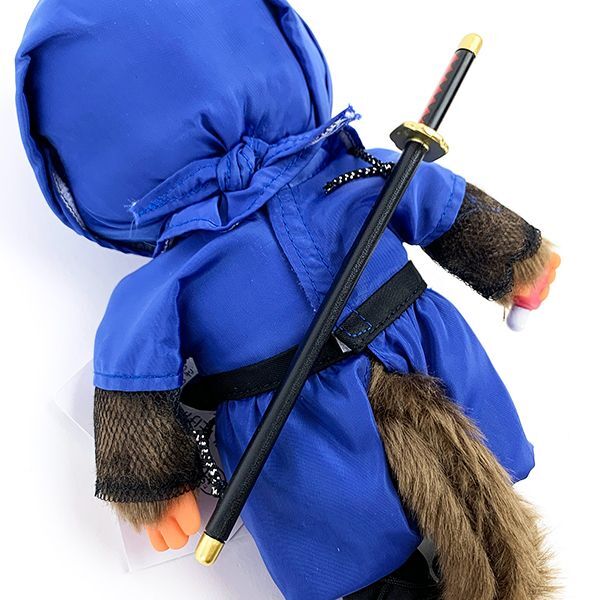 モンチッチ 忍者 ぬいぐるみ 和風 青 - 【パーフェクトワールド