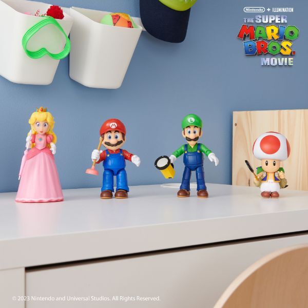 スーパーマリオ アクションフィギュア ルイージ SUPER MARIO BROS