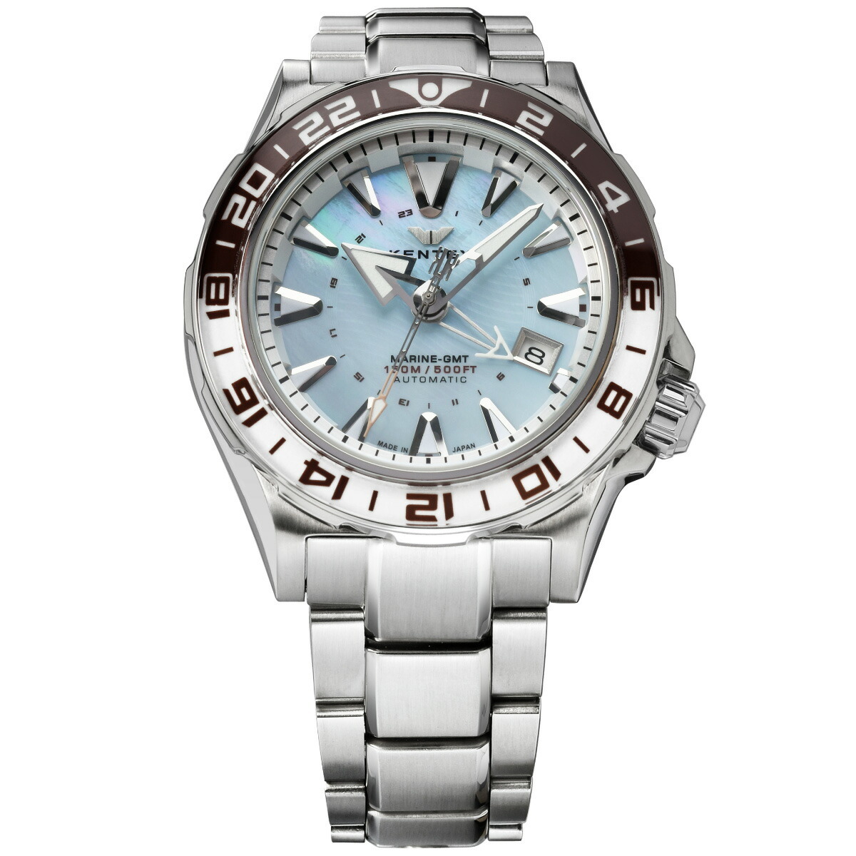 ケンテックス KENTEX マリンGMT アイスブルーMOP 限定99本 MARINE GMT