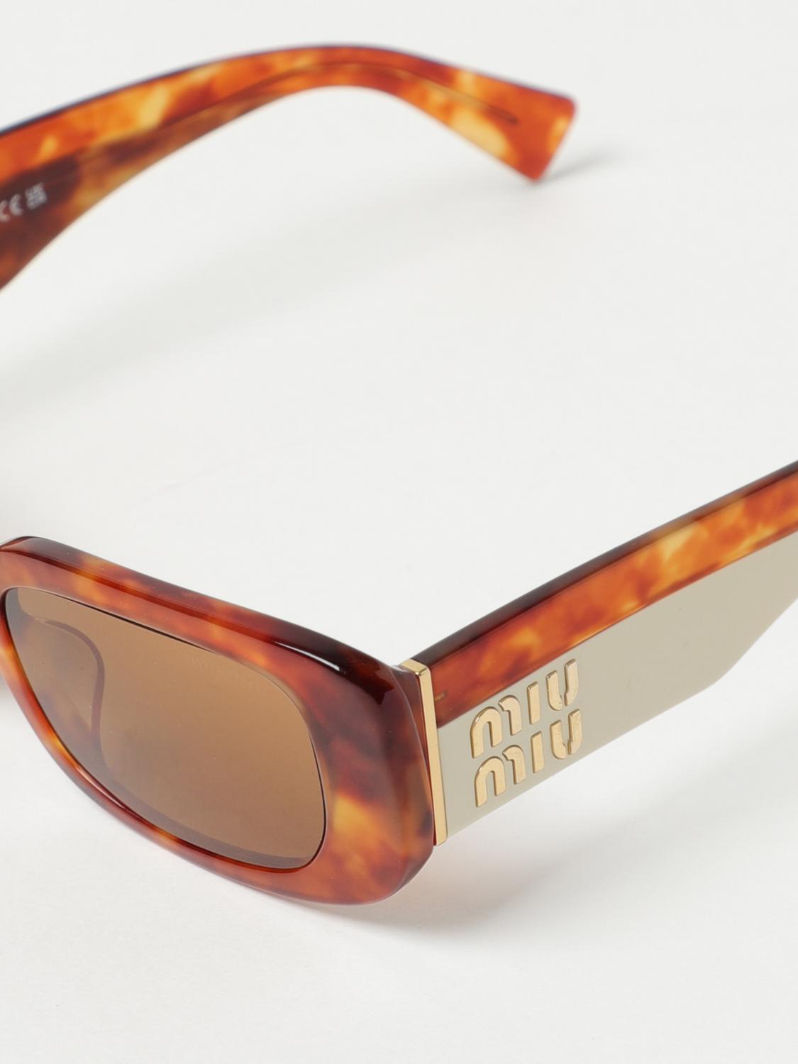 Miu Miu サングラス レディース - ブラウン | 08YS | GIGLIO.COM