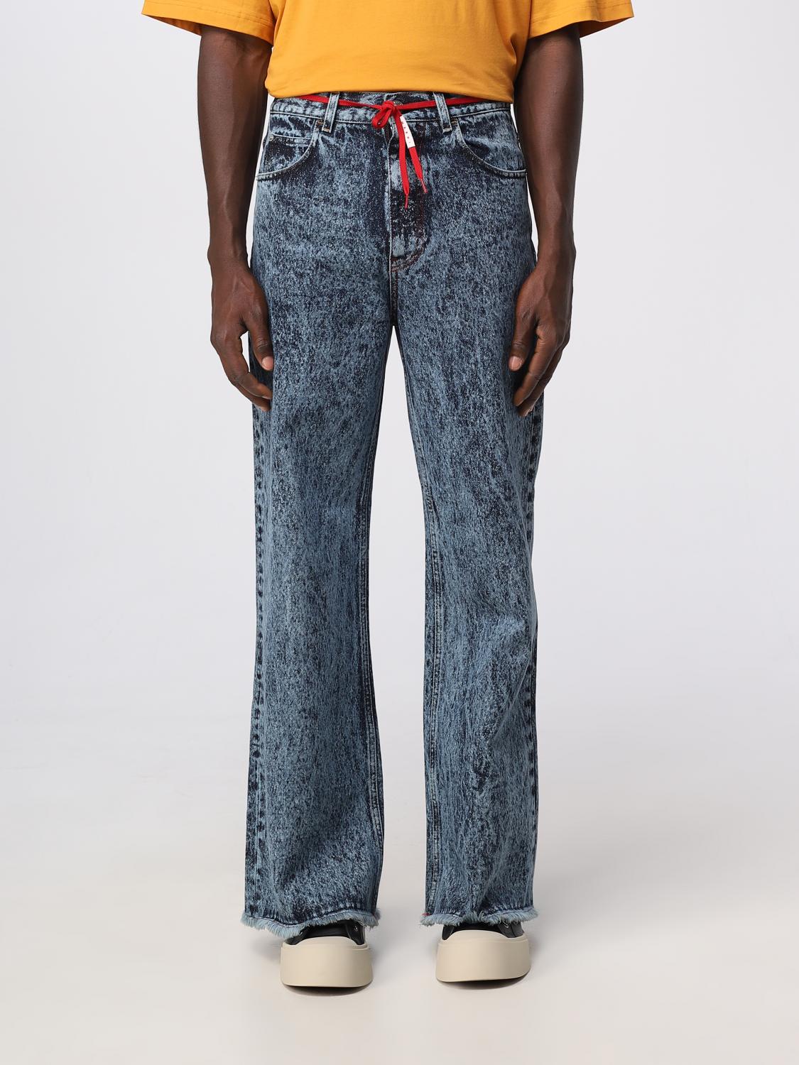 Marni jeans in marble-effect denim - Blue | PUJU0019A0USCV35