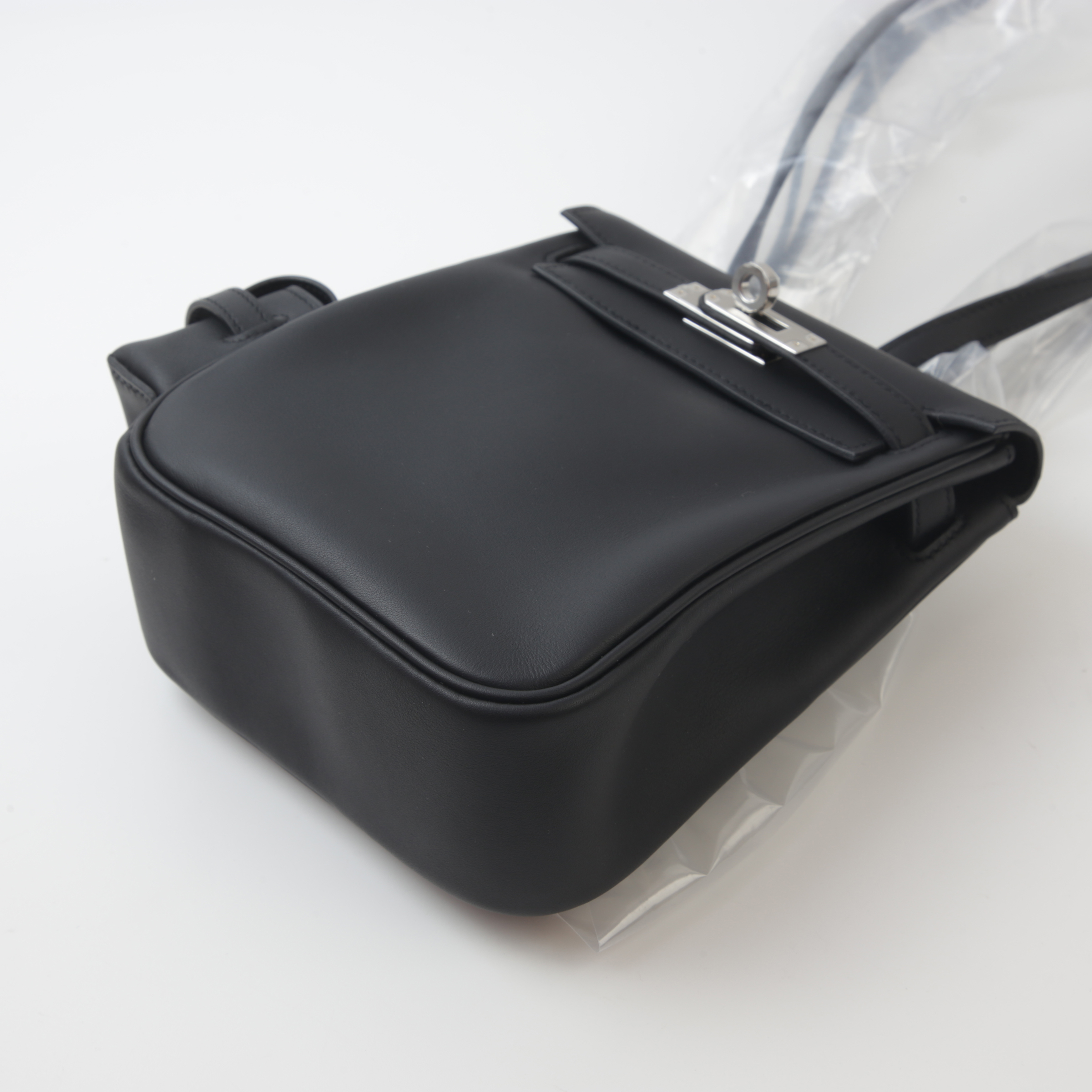 Brand New ( Rank N ) HERMÈS Kelly Jump Black (89) Swift Palladium