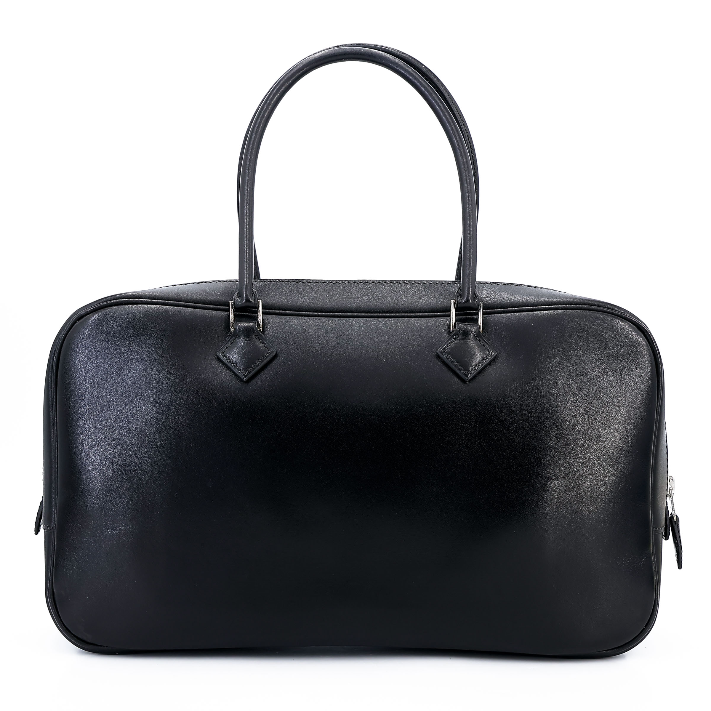 ランク A HERMÈS エルメス プリュム 28 ブラック (89) ボックスカーフ