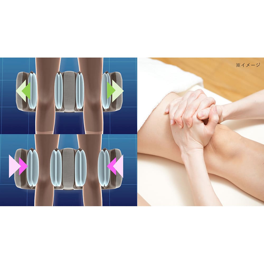 膝・脚マッサージャー ヒザラク ダブル 通販 - ディノス