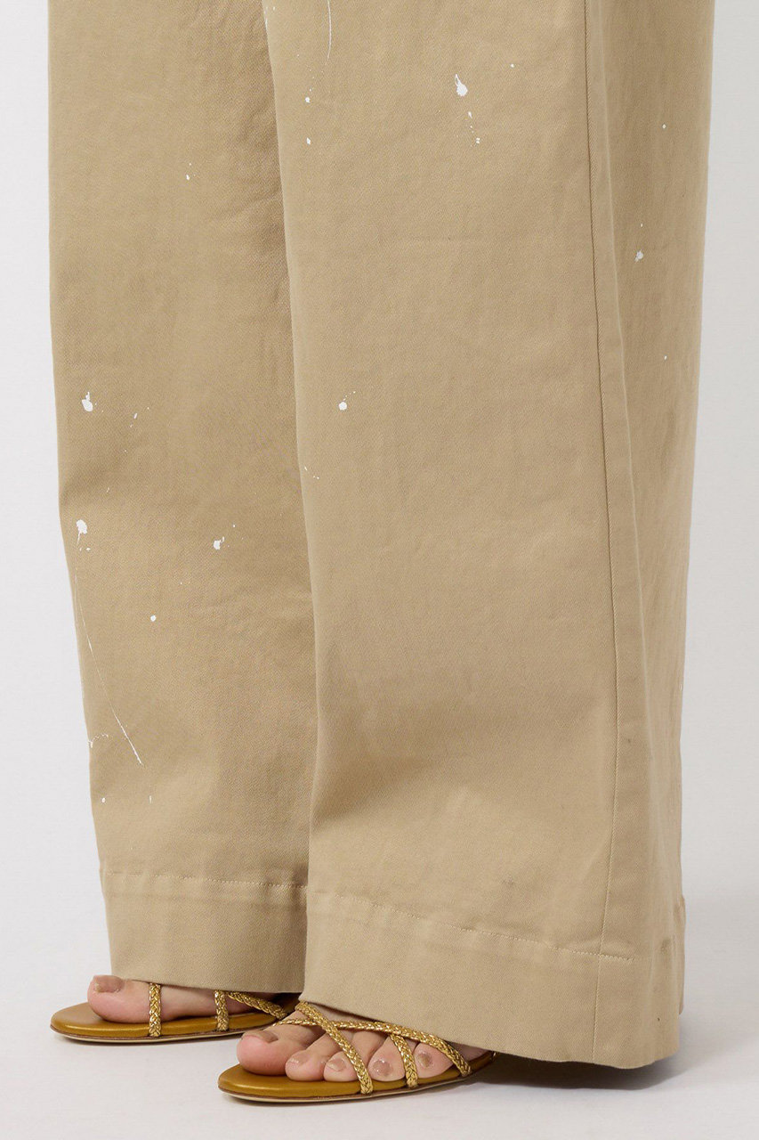 BRILL(ブリル)｜ペイントチノパンツ/ベージュ の通販｜ELLESHOP・(エル