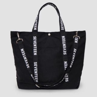 SEVENTEEN - SEVENTEEN バッグ コンサート グッズ 黒 トート セブチの