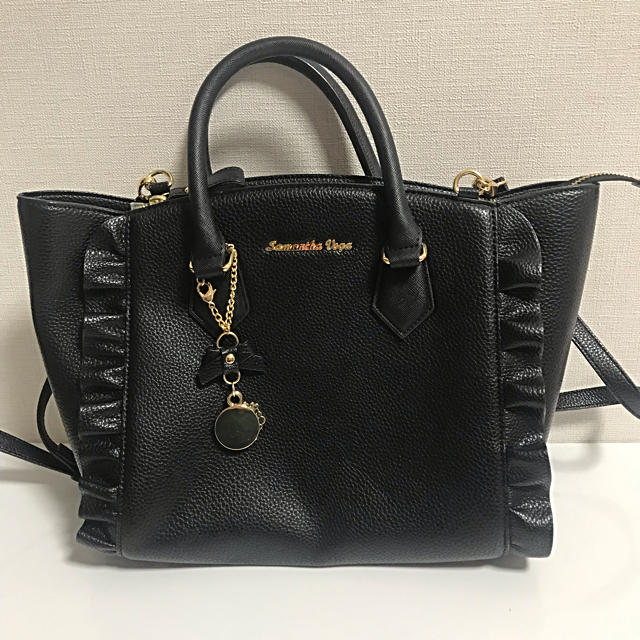 Samantha Vega - サマンサベガ バッグ トートバッグ 鞄 黒 ブラック