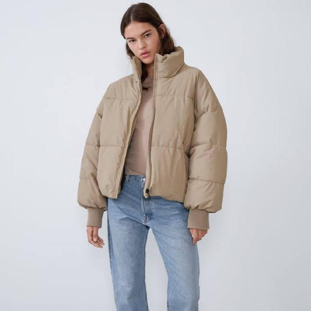 ZARA - ZARA ダウンジャケット / ベージュ / の通販 by