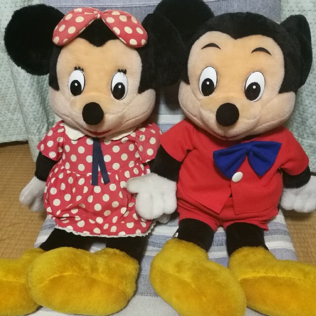 Disney - ミッキー&ミニー レトロぬいぐるみ(大)の通販 by tetsuko's