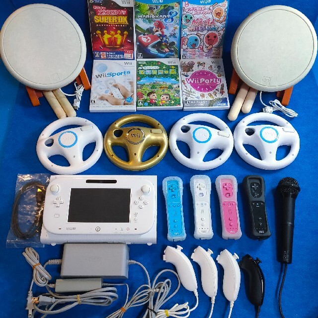 Wii - Wiiu⚫カラオケも楽しむ✨本体 カラフルリモコン 太鼓の達人