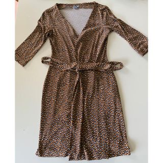 DIANE von FURSTENBERG（レオパード ・ ひざ丈ワンピース）のフリマ