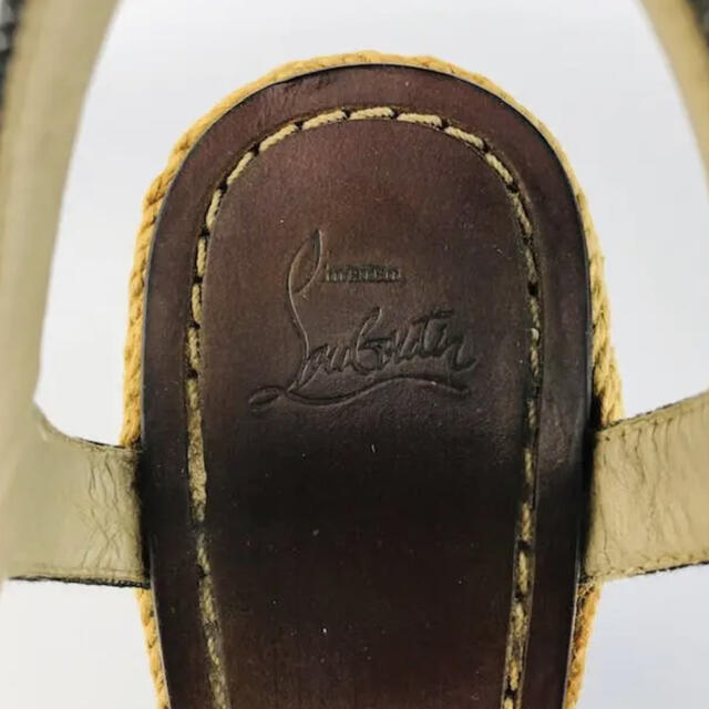 Christian Louboutin - 美品☆クリスチャンルブタン・レザー デニム地