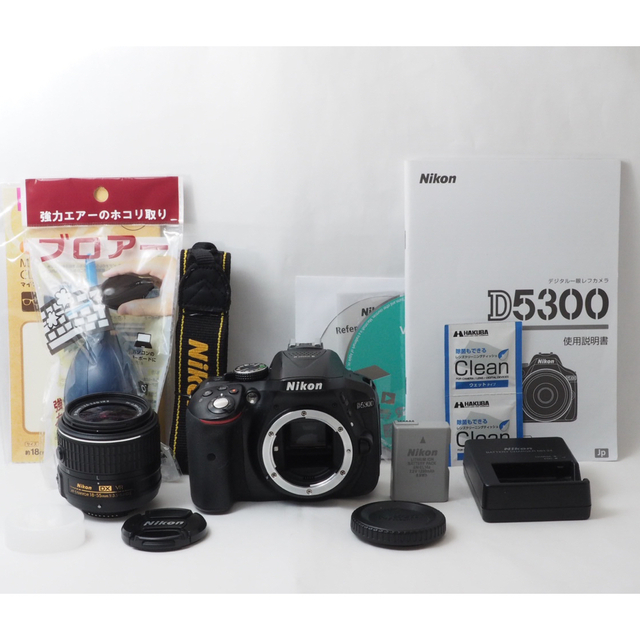 美品】Wifi搭載⭐️自撮りOK ニコンD5300 2416万画素 標準レンズ 美品
