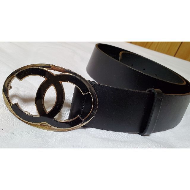 CHANEL - 正規良 シャネル クルーズ ココマークロゴバックルL レザー