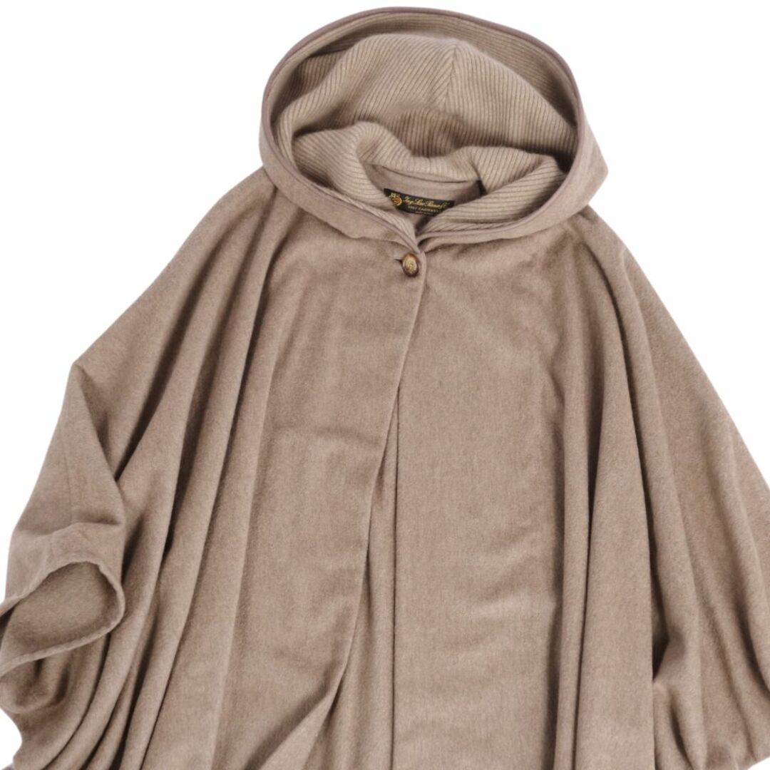極美品 ロロピアーナ Loro Piana ポンチョ コート カシミヤ100％ 無地