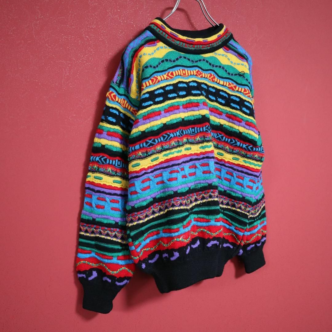 COOGI - 【スペシャル】coogi クージー 原色系 派手柄 立体構造 編込み