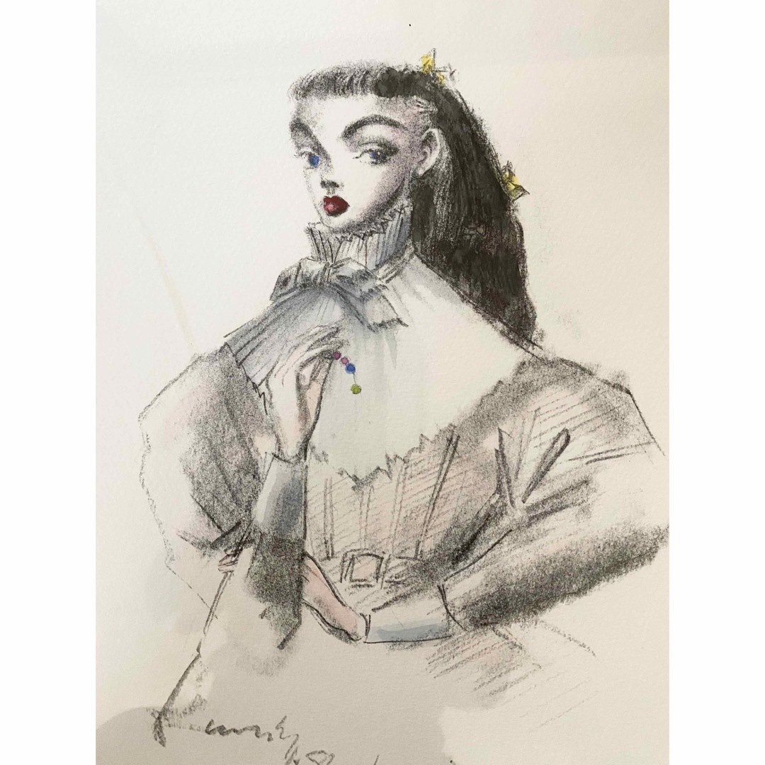 ガク様専用】金子國義 「おめかし」リトグラフ手彩色の通販 by mofmof