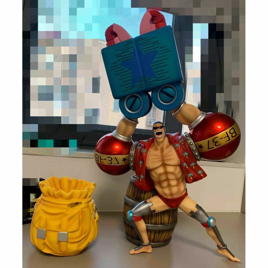 ワンピース フランキー 改造人間 ガレージキット フィギュア 塗装済み