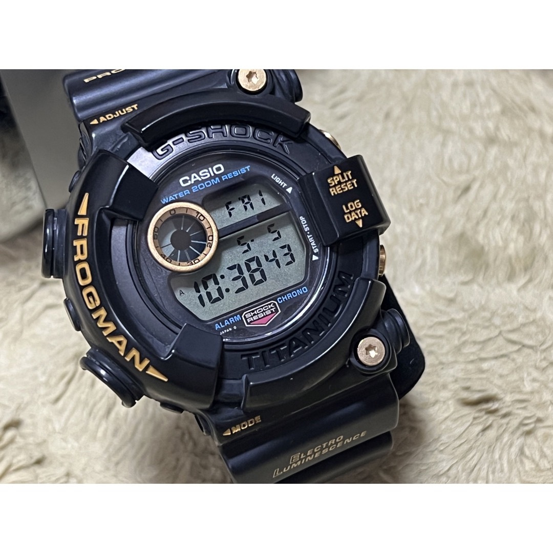 G-SHOCK - ゴールドチタンフロッグマン 黒金蛙 DW-8200B-9A G-SHOCKの