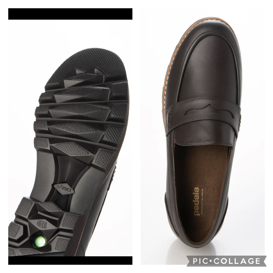 Pedala（asics） - 23cm アシックス ペダラ 3E コーヒー ソフト