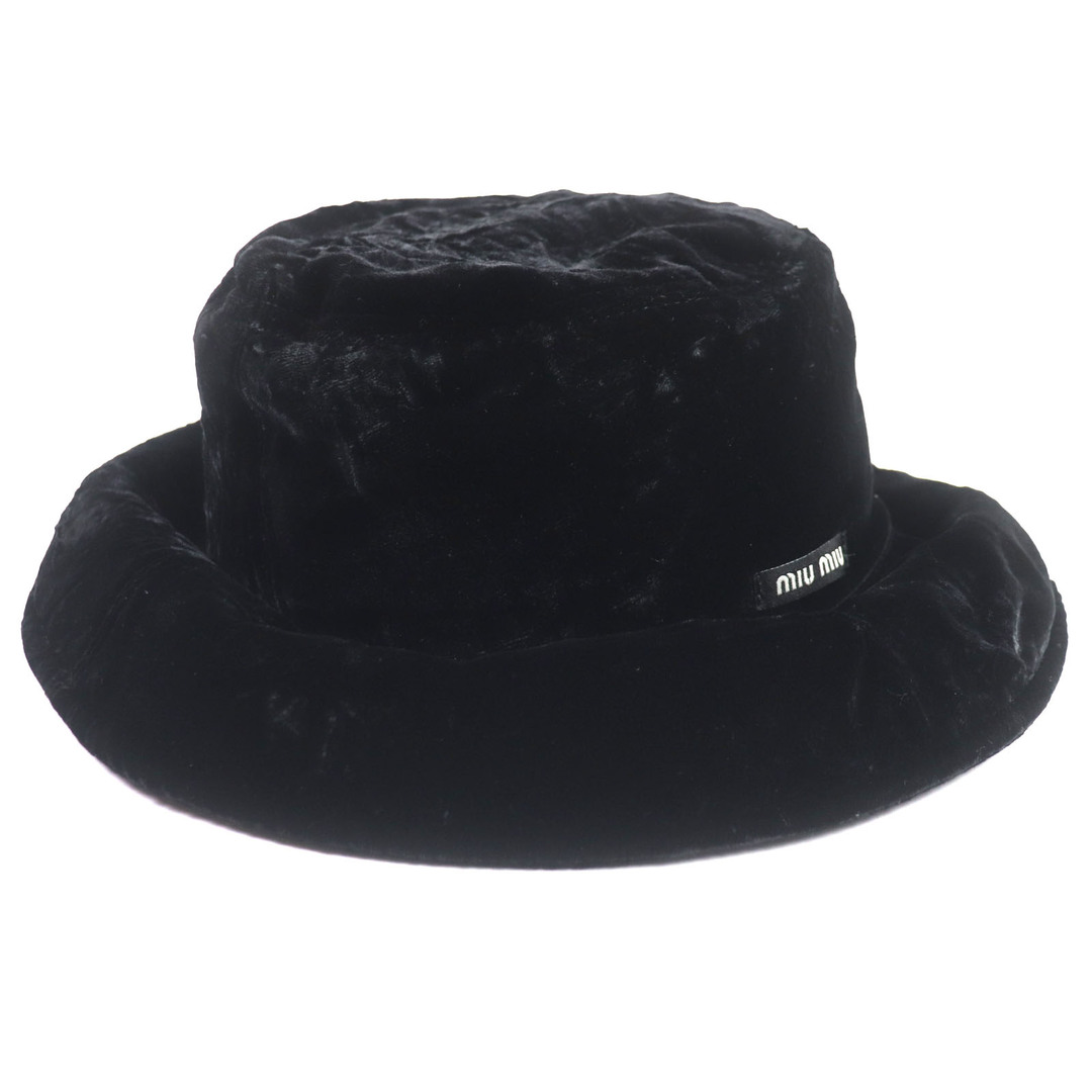 MIU MIU ブラック バケットハット MIU MIU ブラック バケットハット