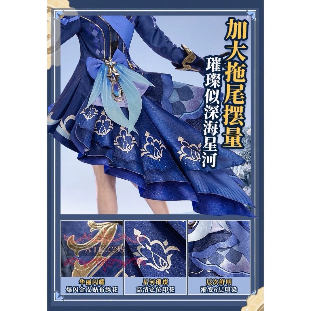 コスプレ 原神 フリーナ 猫屋 喵屋小铺 白 黒 衣装 豪華 高品質