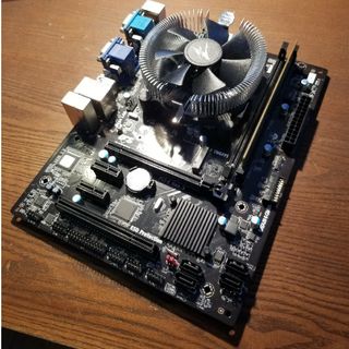 マザーボード、CPU、メモリ、CPUクーラー 合計4点セットの通販 by