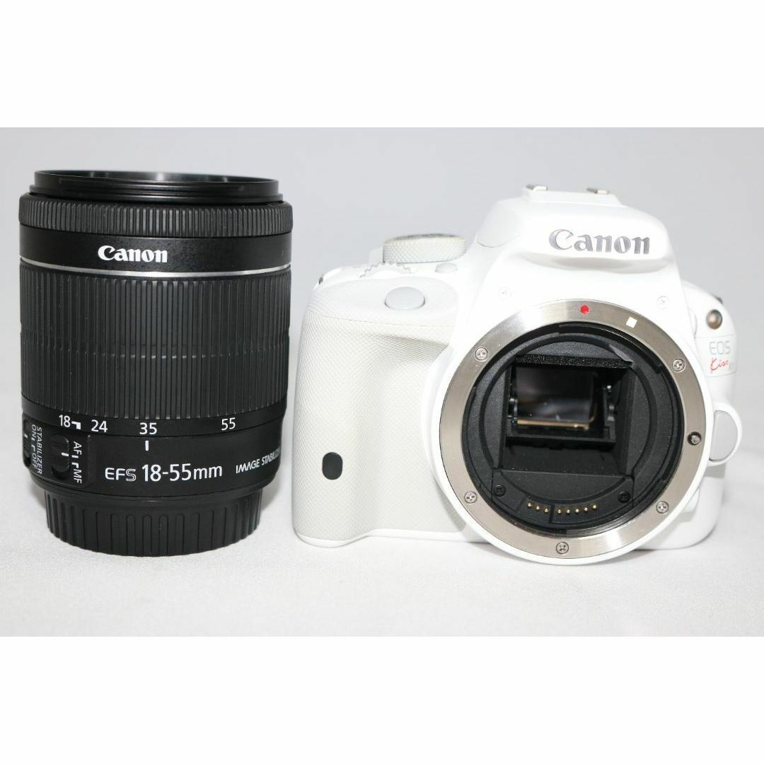 ショット数少なめ Canon EOS Kiss X7⭐️ホワイト スマホ転送 ⭐️新品