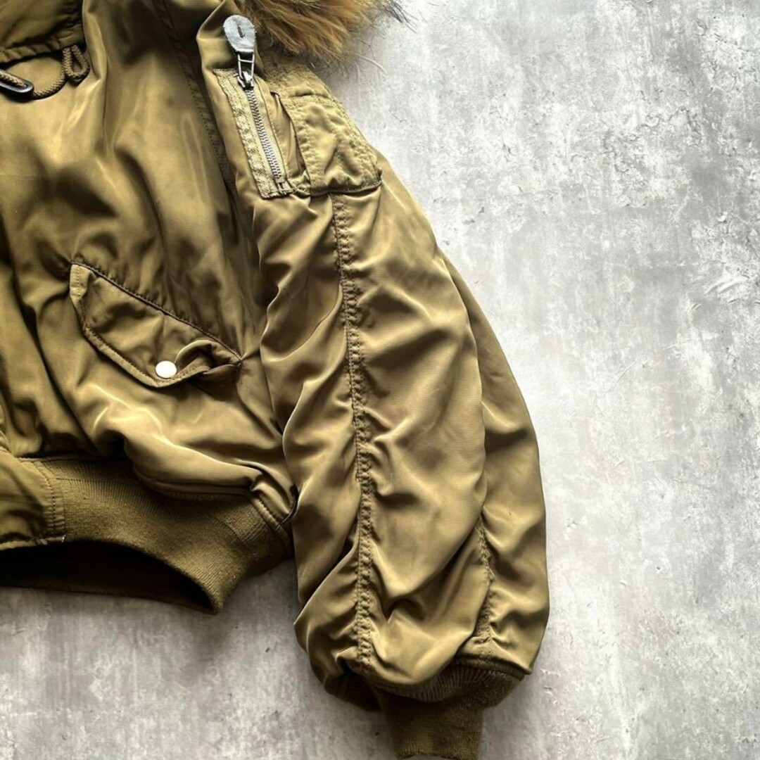 00s diesel ファージャケット n2b 短丈 Y2K グランジ Archive 短丈 fur