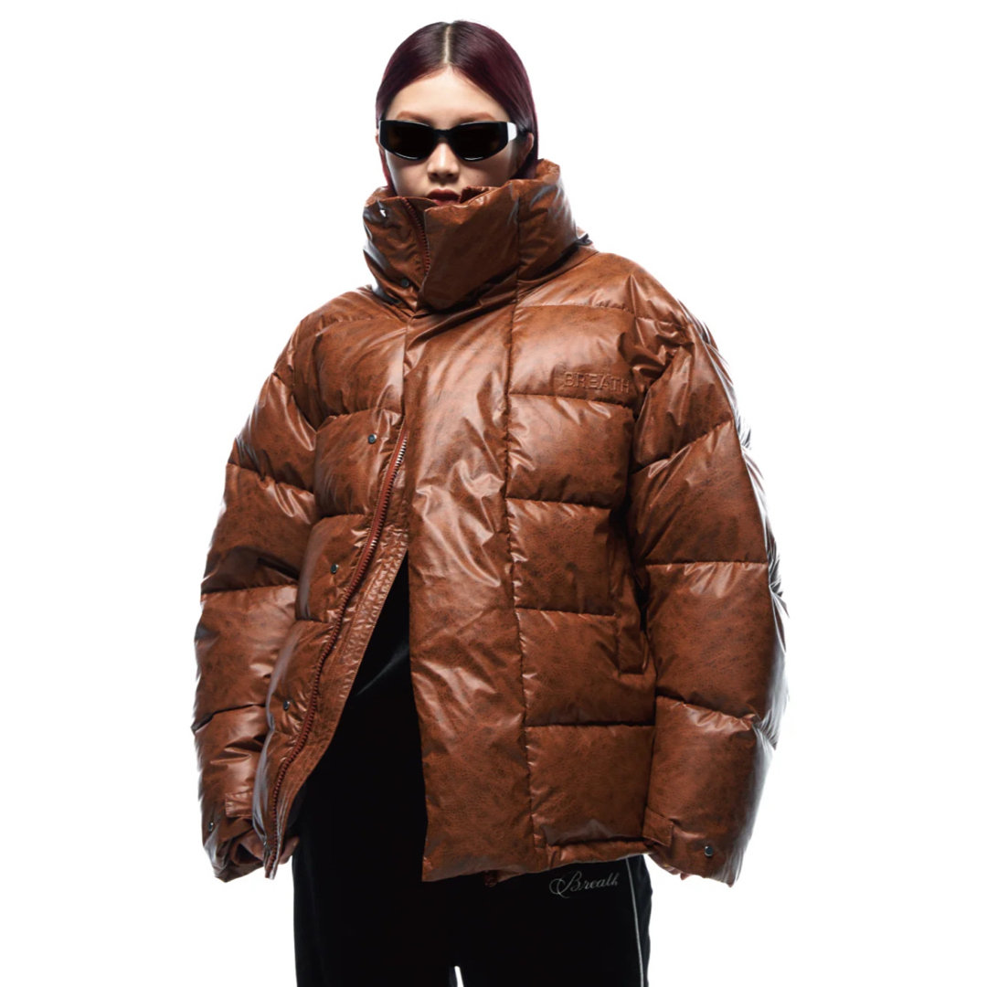 BREATH - 新品未使用 TRANSFER LEATHER DOWN / BRWONの通販 by savage