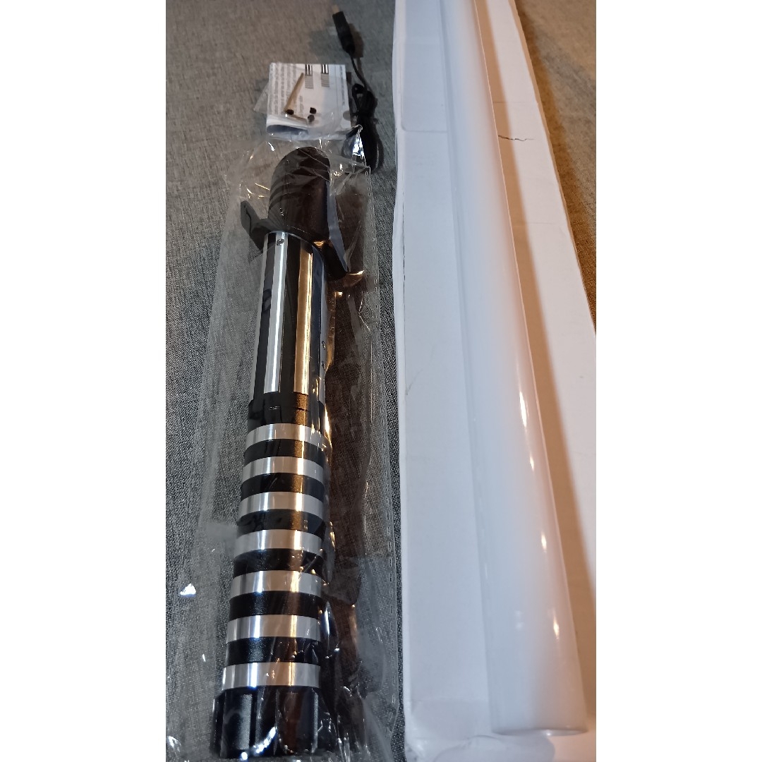 合金製ライトセーバー アナキン仕様 SWギミック 振動 音 光 usb充電