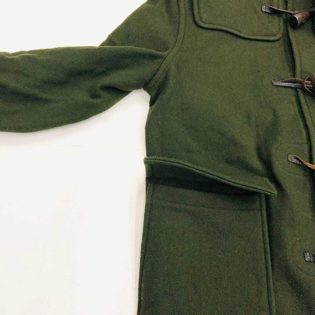 BARACUTA - 1536 BARACUTA ダッフルコート グリーン メルトン ウール
