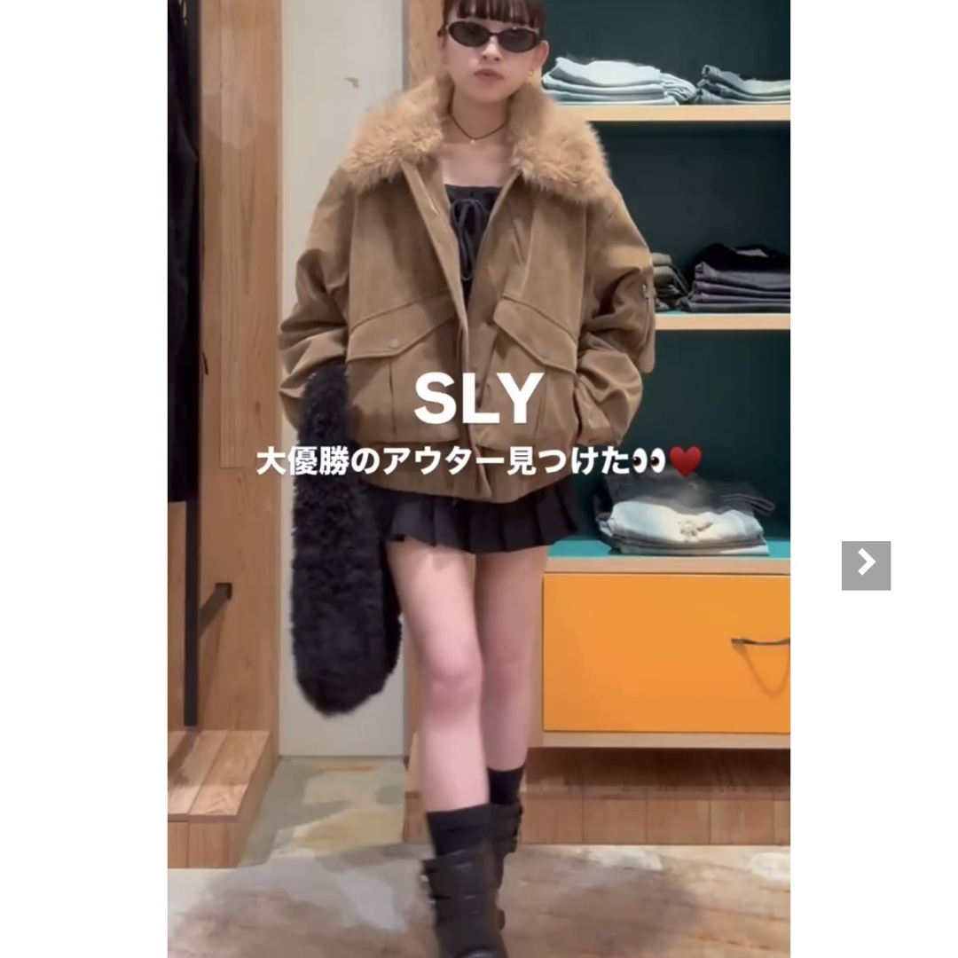 SLY - 【ラスト一点】SLY WASHED PUFFER ブルゾン♡ベージュ♡スライ
