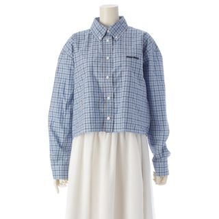 MIU MIU（シャツ/ブラウス(長袖/七分) ・ ブルー・ネイビー/青色系）の