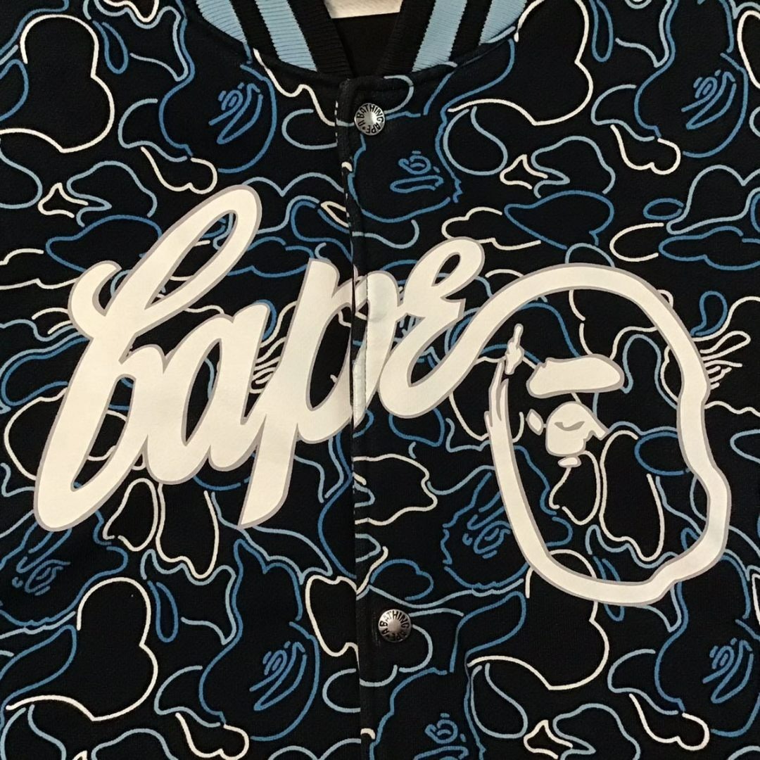A BATHING APE - BAPE Neon camo スウェット スタジャン a bathing ape