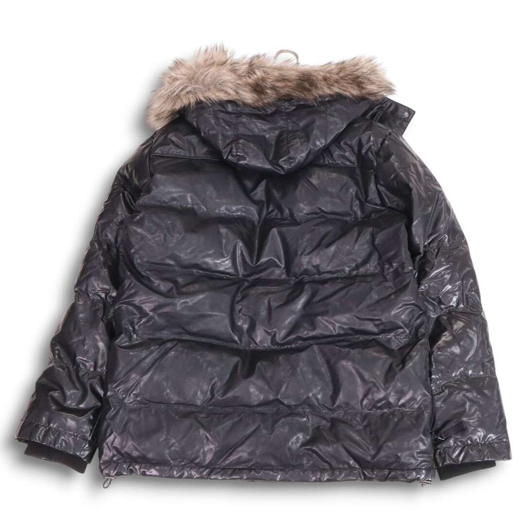 Y2K 00s☆ UNIQLO オールド ユニクロ 秋冬 ファー☆ 光沢 ダウン