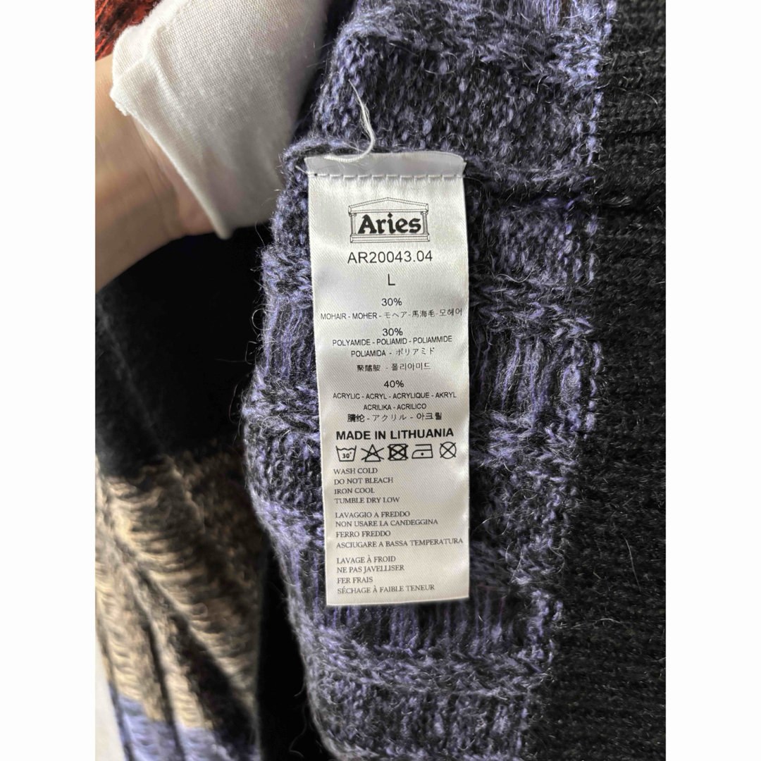 アリーズ ARIES モヘアストライプニットセーターの通販 by YOYO