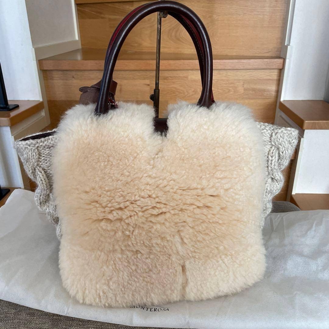 muku ムクLES PETITS LUXE ムートン トートバッグ