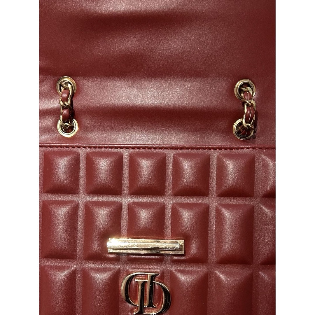 Darich - ブロックレザーショルダーバッグ レッド 赤 Darich