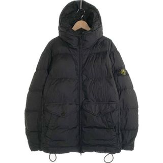 STONE ISLAND - GARMENT DYE HOODED LONG DOWN JKT / GRYの通販 by