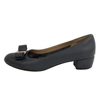 Salvatore Ferragamo - フェラガモ 黒 5 パンプス ローファー